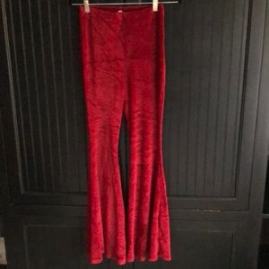 Ces Femme Red Velvet Bell Bottom SZ SM, MD, La…